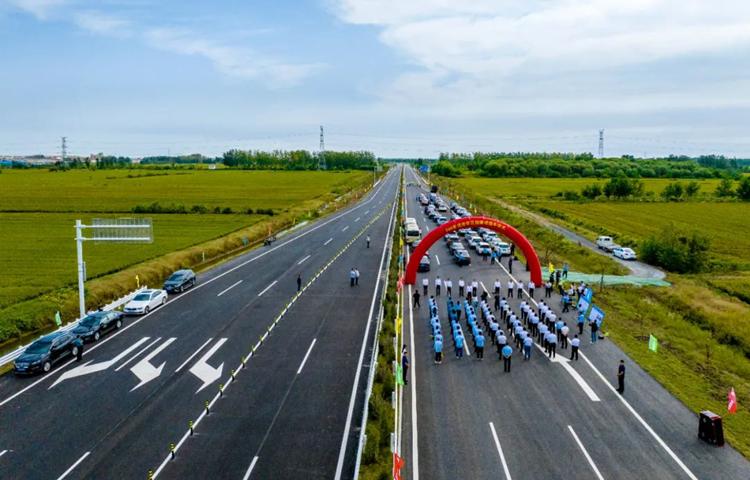 348省道淮安區(qū)段（白馬湖農場至范集段）順利通車